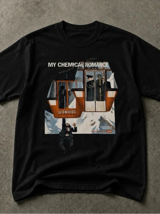 Gildan Tops - Black My Chemical Romance Cable Car Graphic Tee